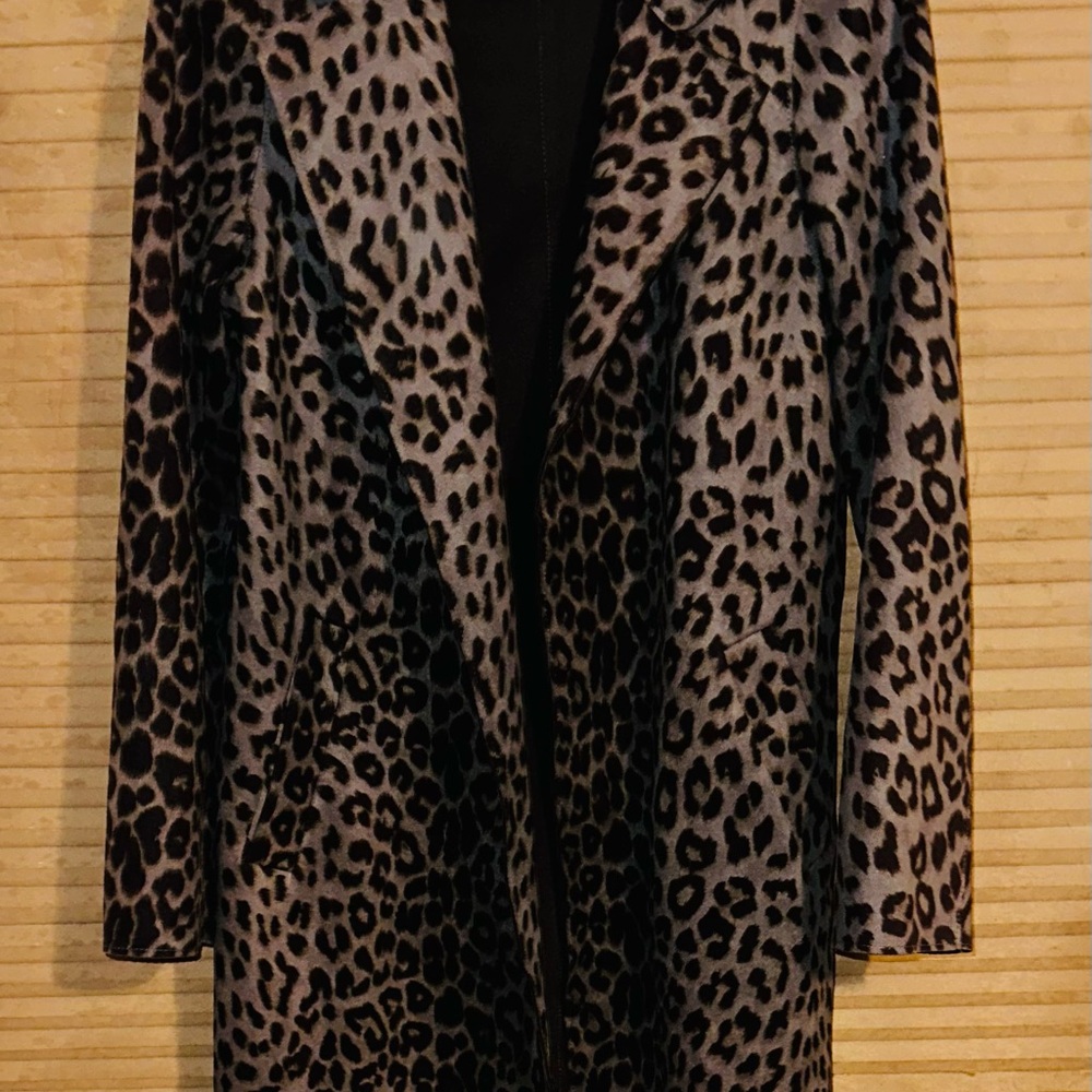 Love Token suede cheetah print jacket (medium)